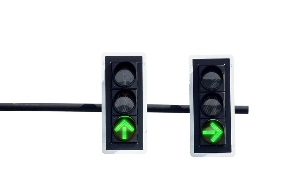 Светодиодные светофоры на дороге
