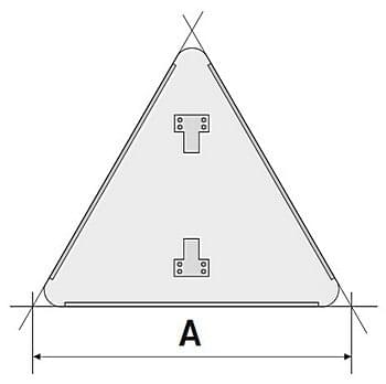 Треугольная подоснова для дорожного знака
